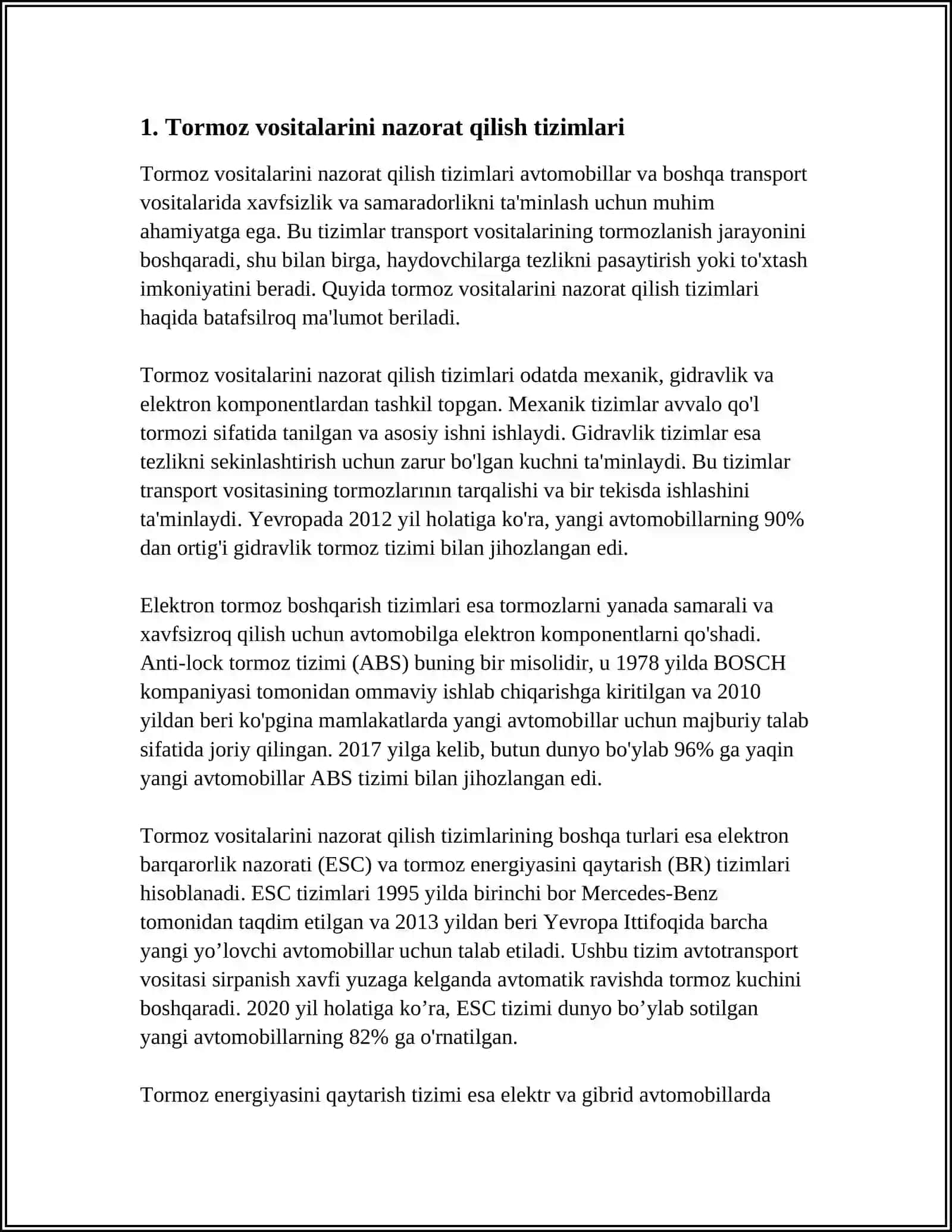 Tormozlarni Boshqarishning Yordamchi Asboblari 3