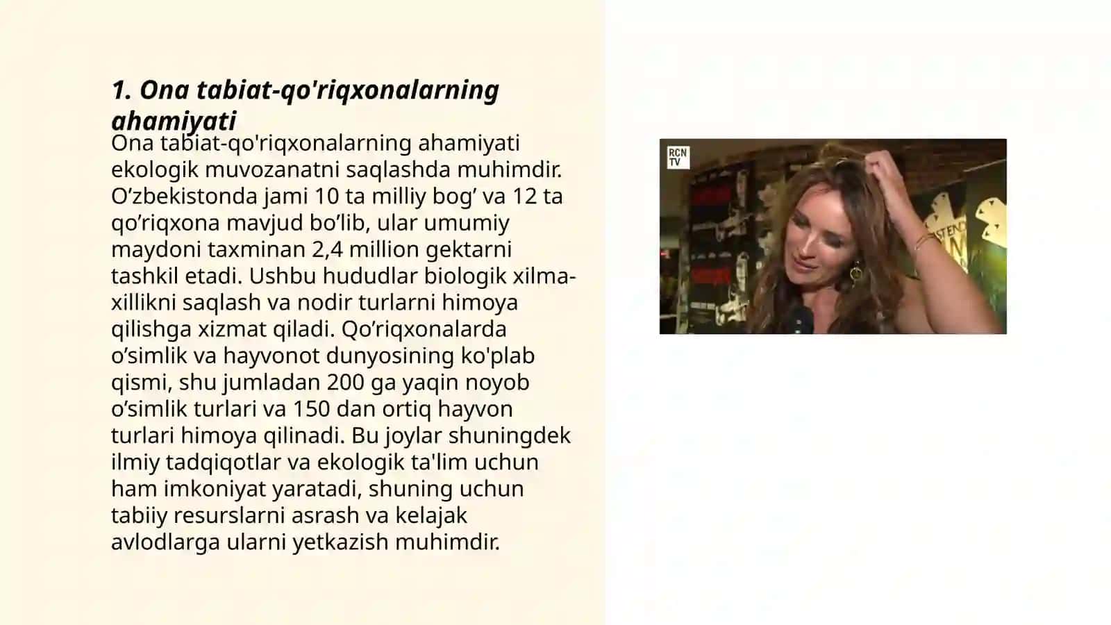 Ona tabiat-qo'riqxona.Intervyu olish va intervyu berish qoidalari 3