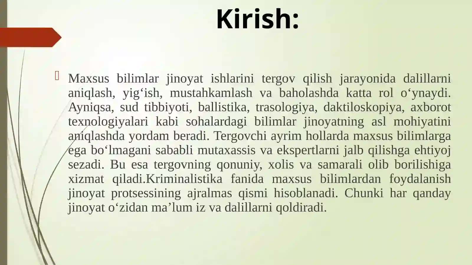 JINOYATLARNI TERGOV QILISHDA MAXSUS BILIMLARDAN FOYDALANISH TARTIBI 3
