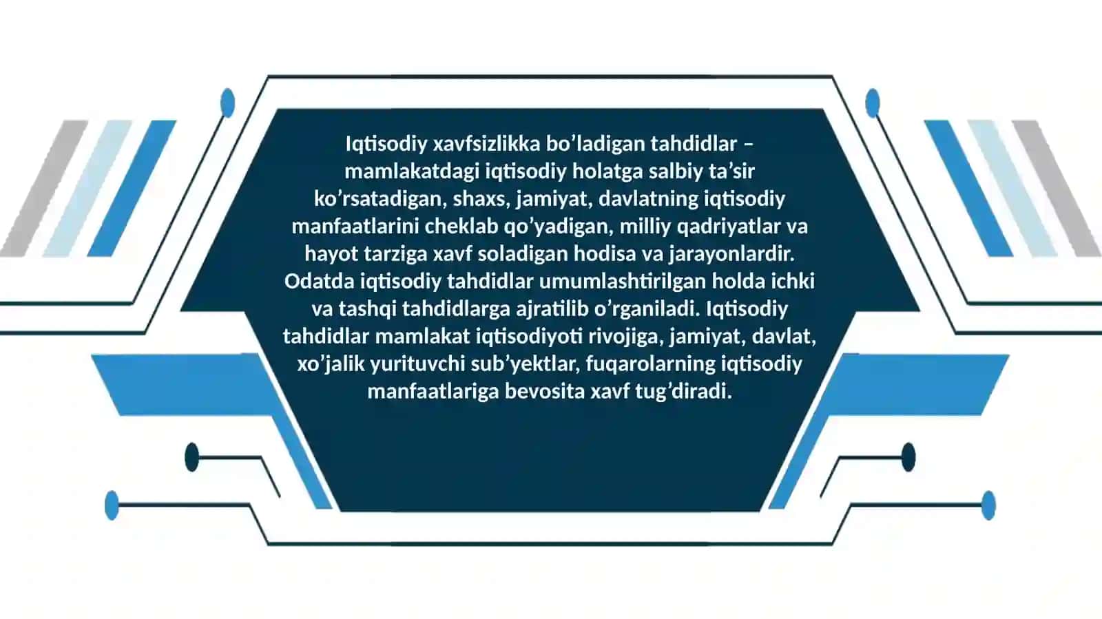 Iqtisodiy xavfsizlikka ta’sir etuvchi ichki va tashqi tahdidlar 3