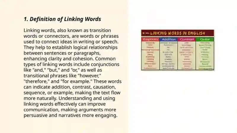 Linking words 3