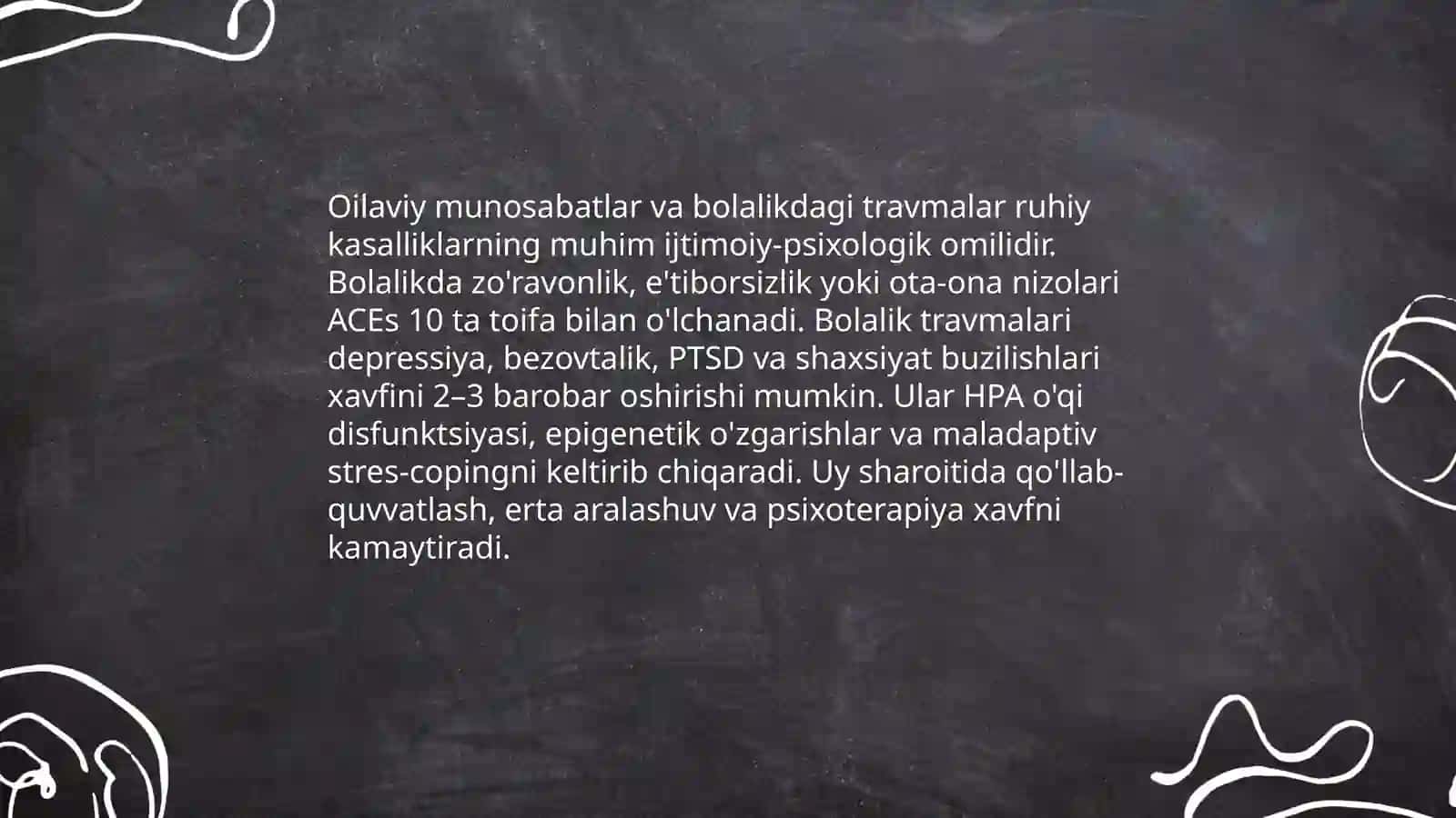Ruhiy kasalliklarning ijtimoiy-psixologik omillari Zilola 3