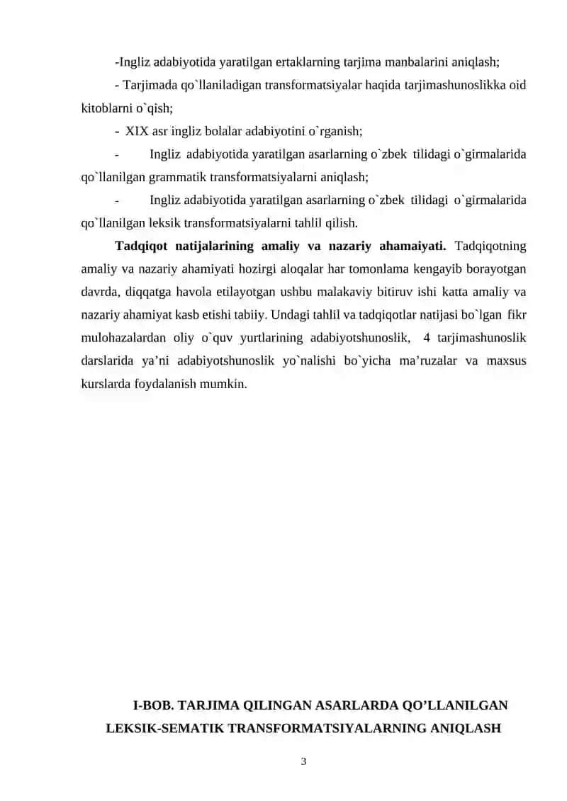 INGLIZ ADABIYOTI VAKILLARI ASARLARINING O`ZBEK TILIGA QAYTA YARATISH MUAMMOLARI 3