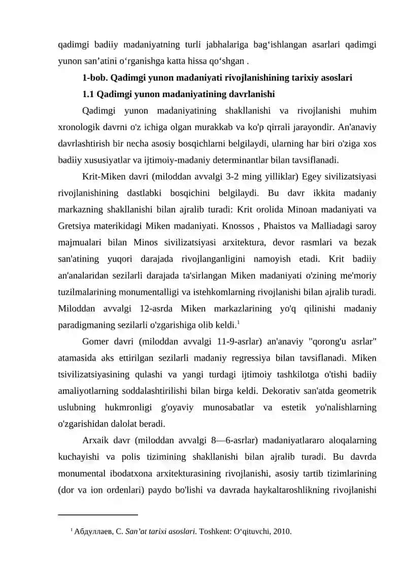 Qadimgi Yunonistonda arxitektura xa sa'nati 3