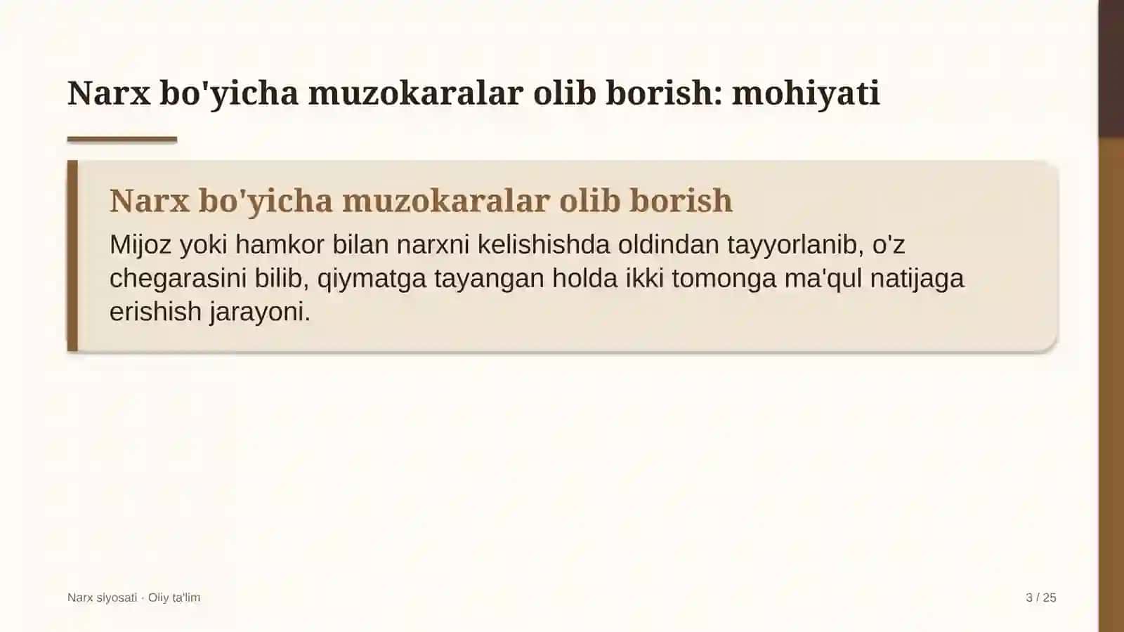 Lombardlarda narx bo'yicha muzokaralar olib borish 3