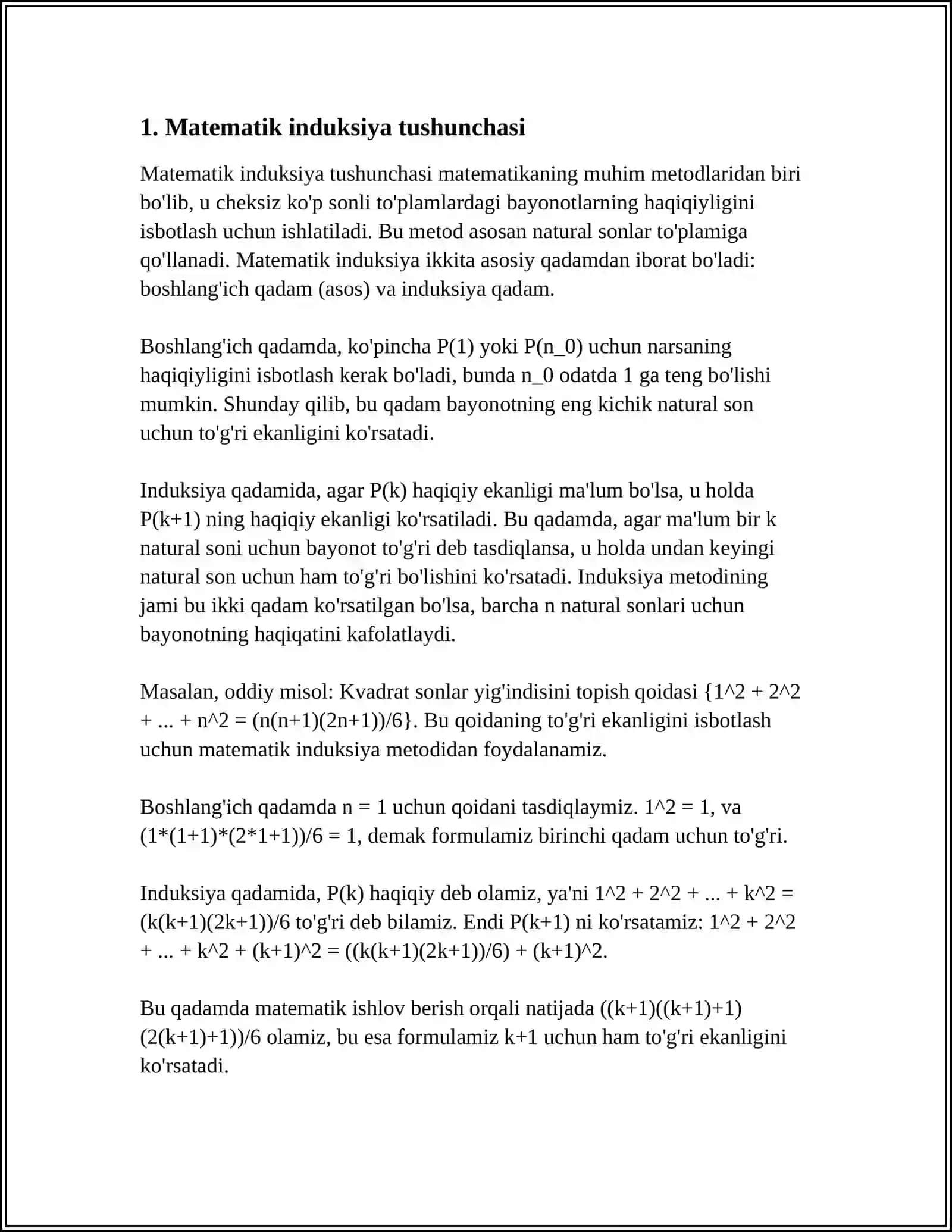 GEOMETRIK ISBOTLASHDA MATEMATIK INDUKSIYANING TATBIQLARI 3