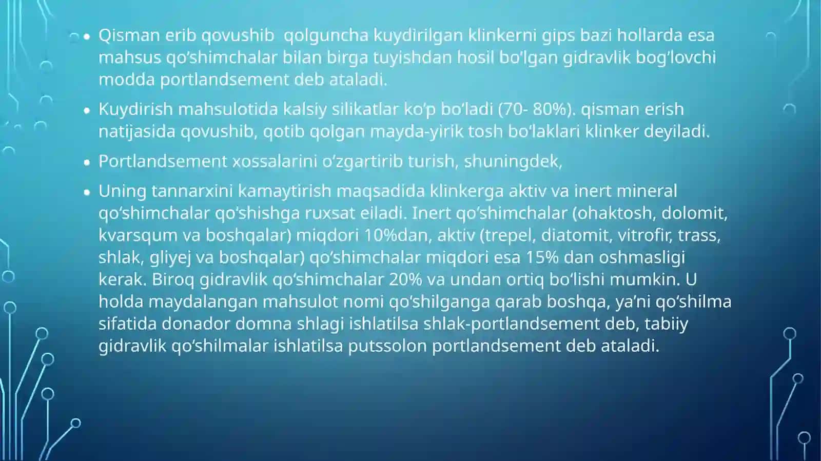 Portlandsement mineralogik tarkibi 3