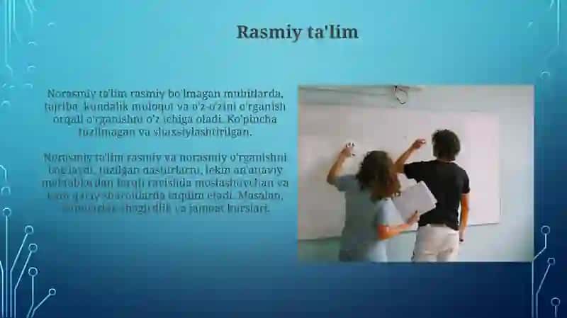 Norasmiy ta'lim 3