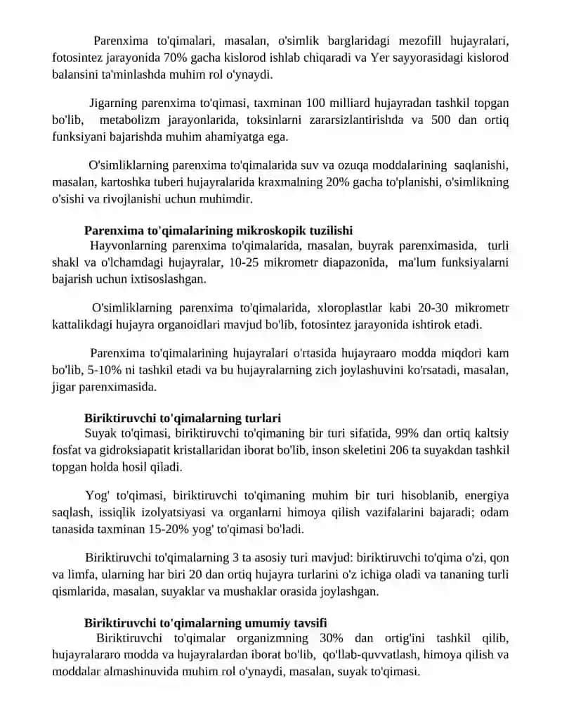 Perenximatoz va kovak aʼzolari 3