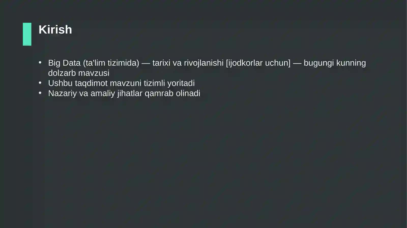 Big Data (ta'lim tizimida) — tarixi va rivojlanishi [ijodkorlar uchun] 3