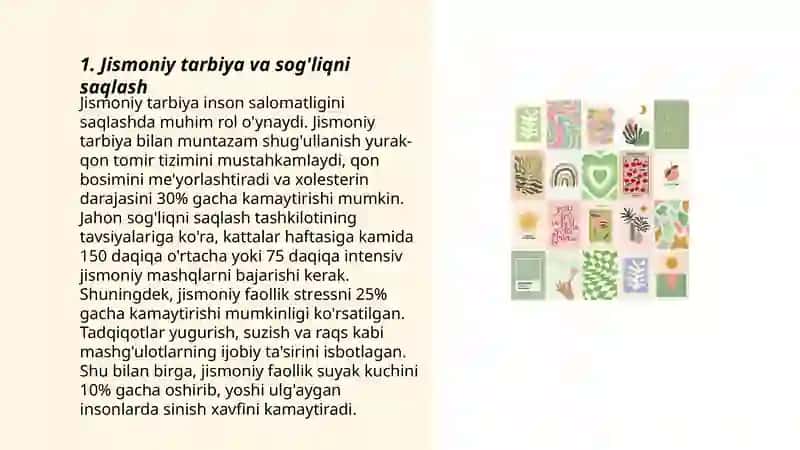 Jismoniy va estetik tarbiya 3