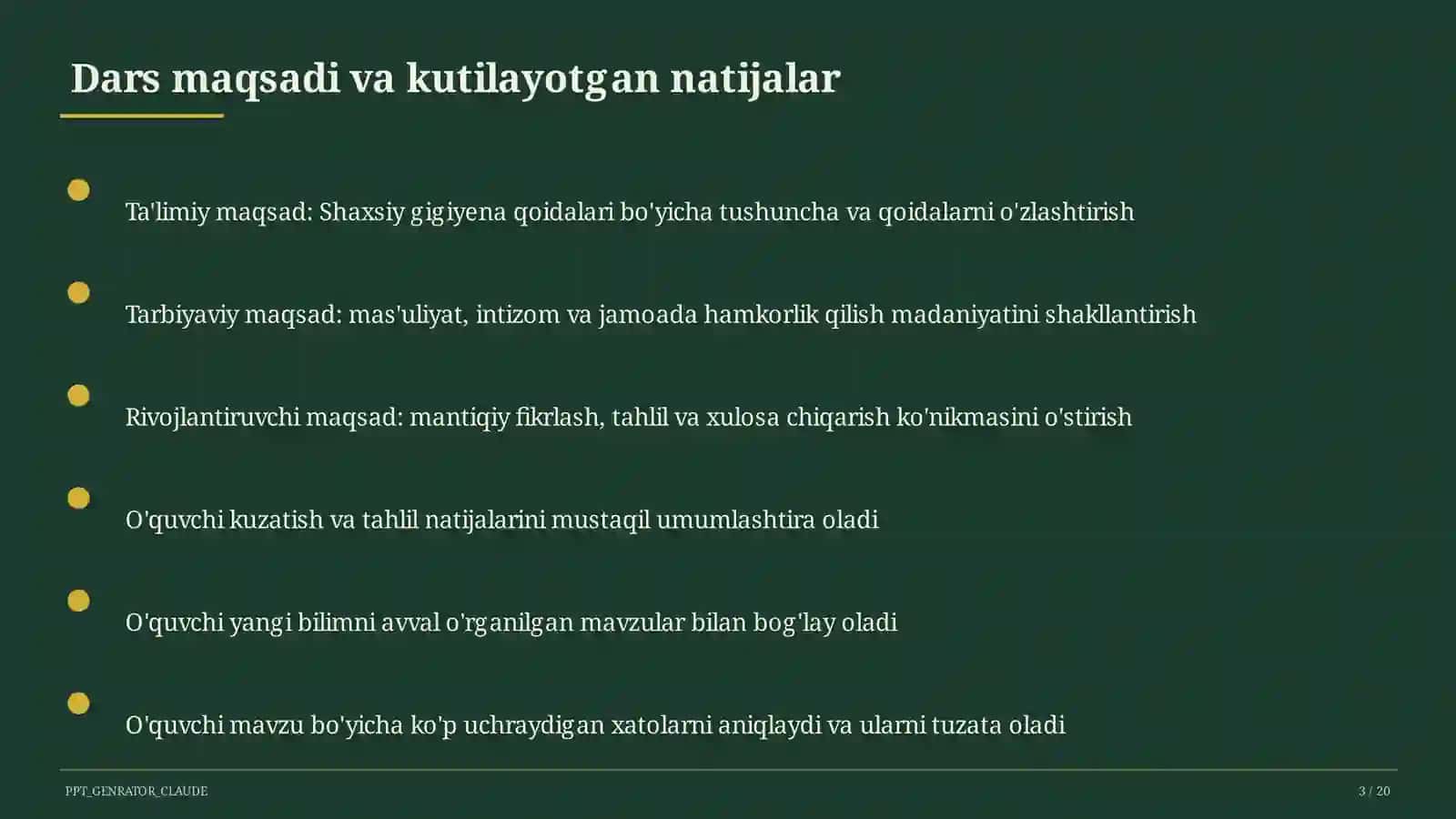 Shaxsiy gigiyena qoidalari (1-sinf) 3