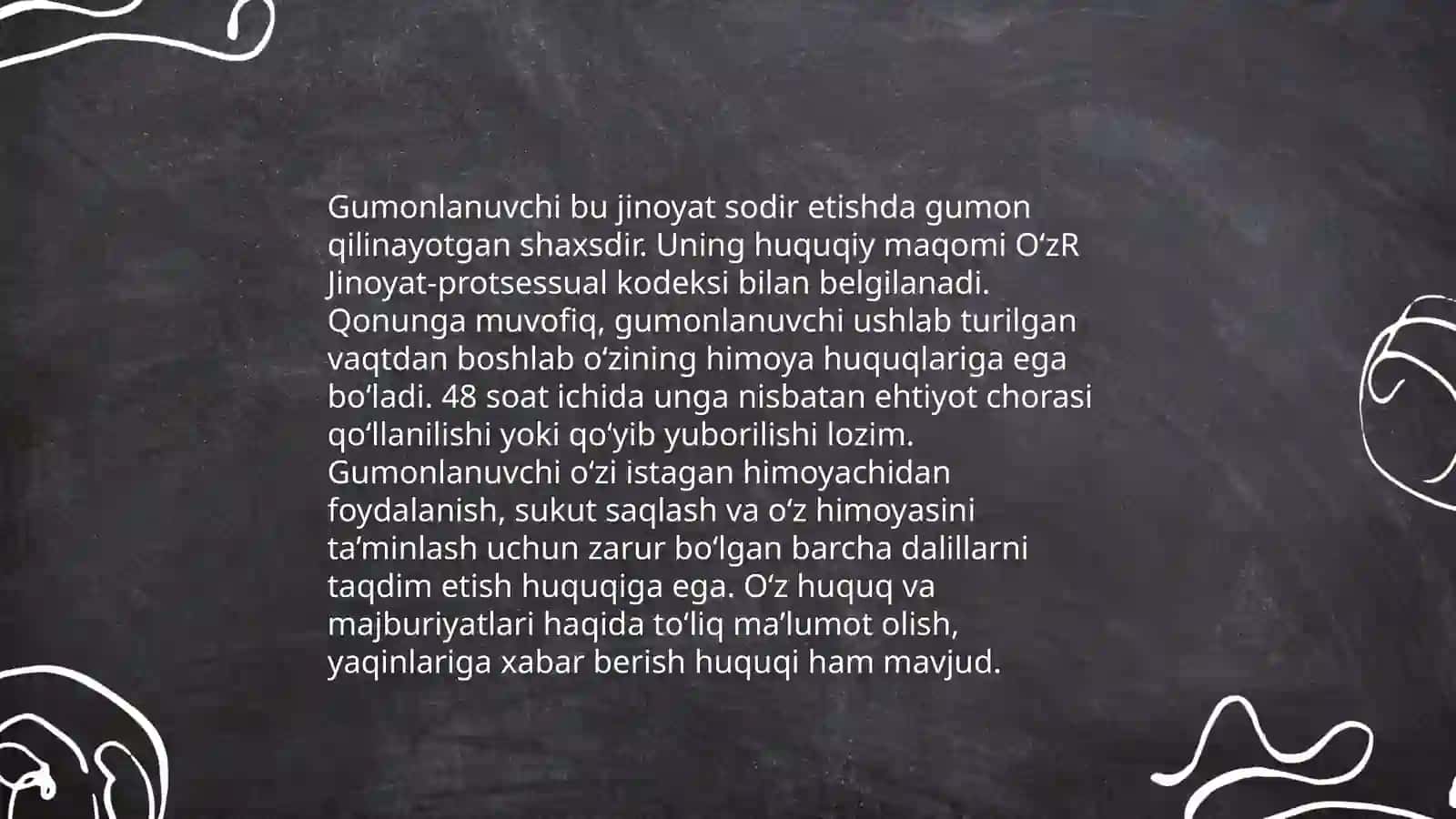 Gumonlanuvchi, aybdor, guvoh koʻrsatmalari. Lingvokriminalistik tahlil omillari 3