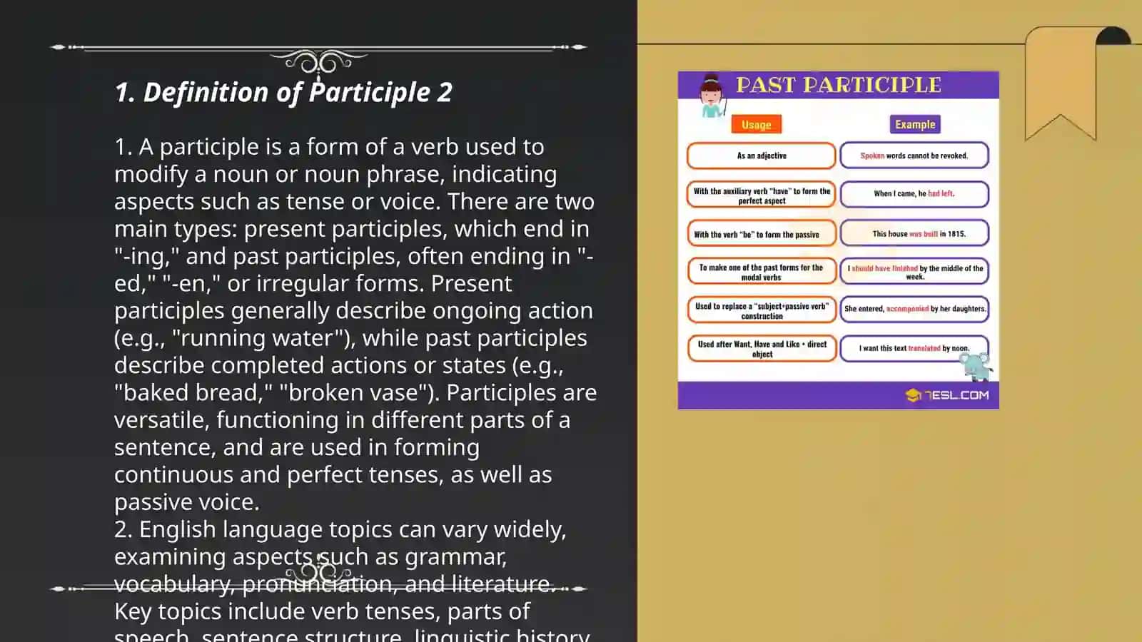 Participle 2 3