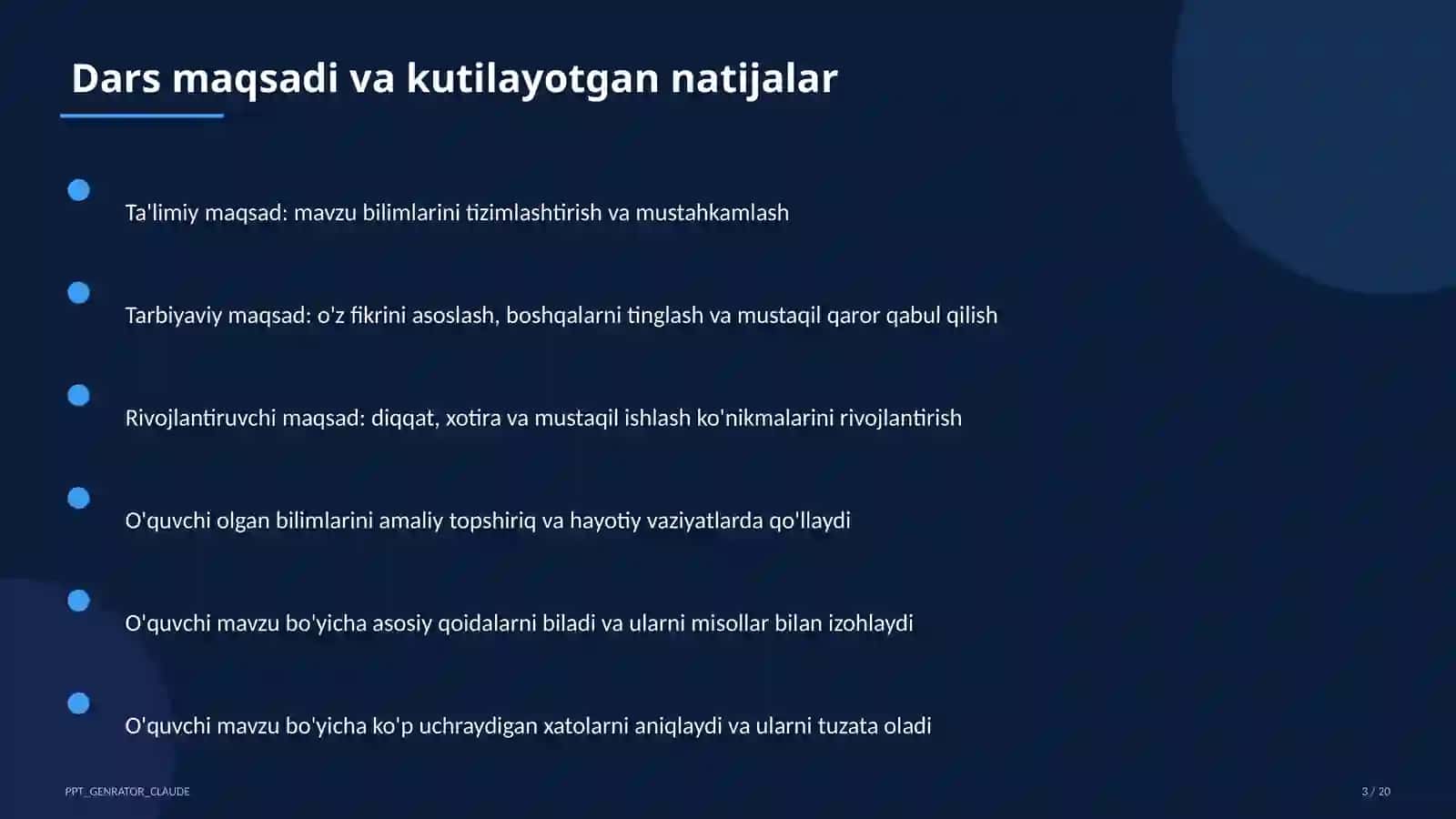 Sog'lom turmush tarzi hayot garovi (7-sinf) 3