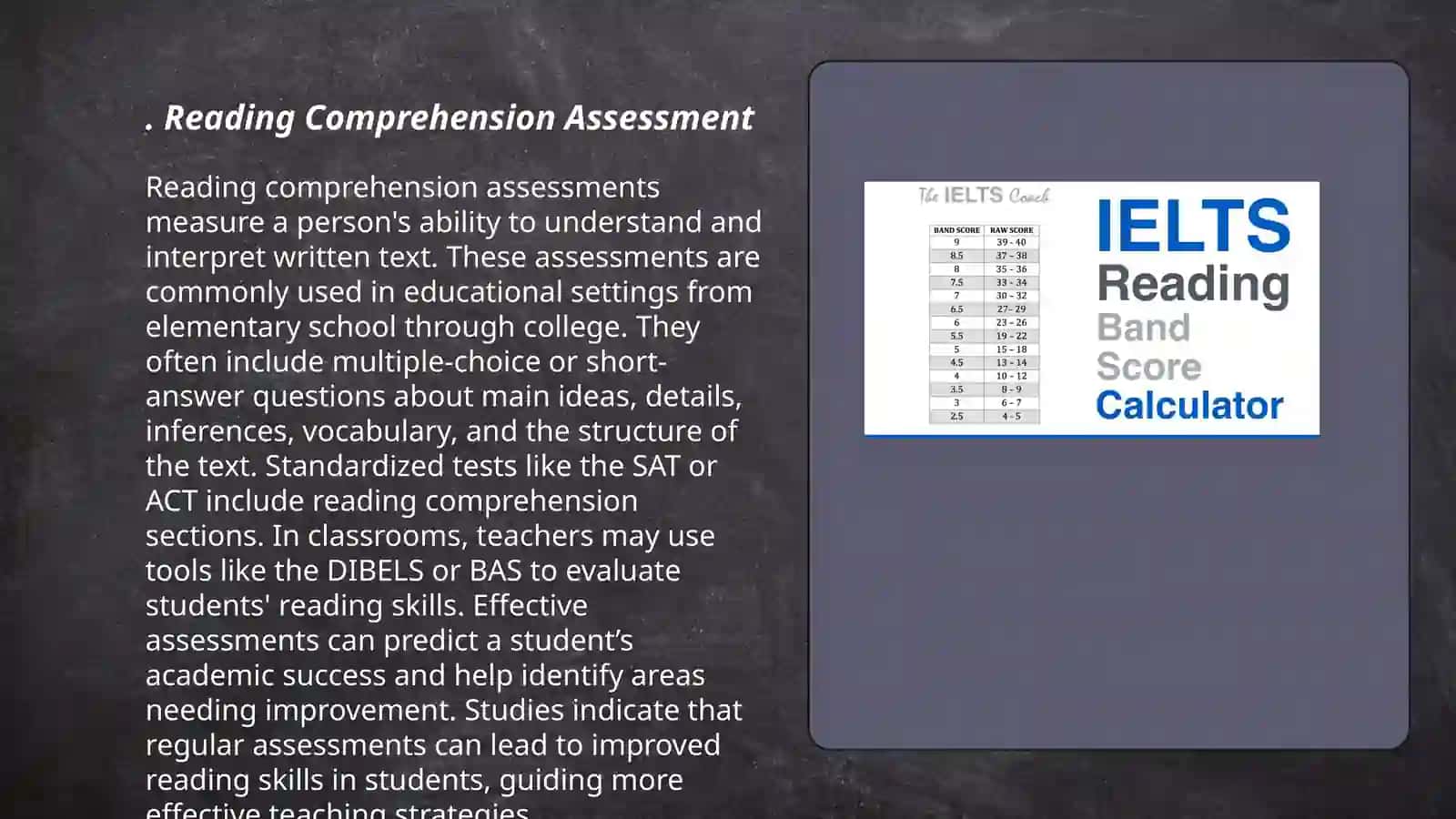Assessing reading 3