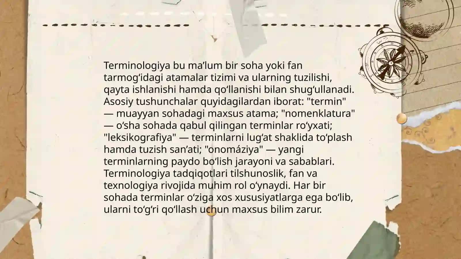 Terminologiya va uning o'rganadigan masalalar 3