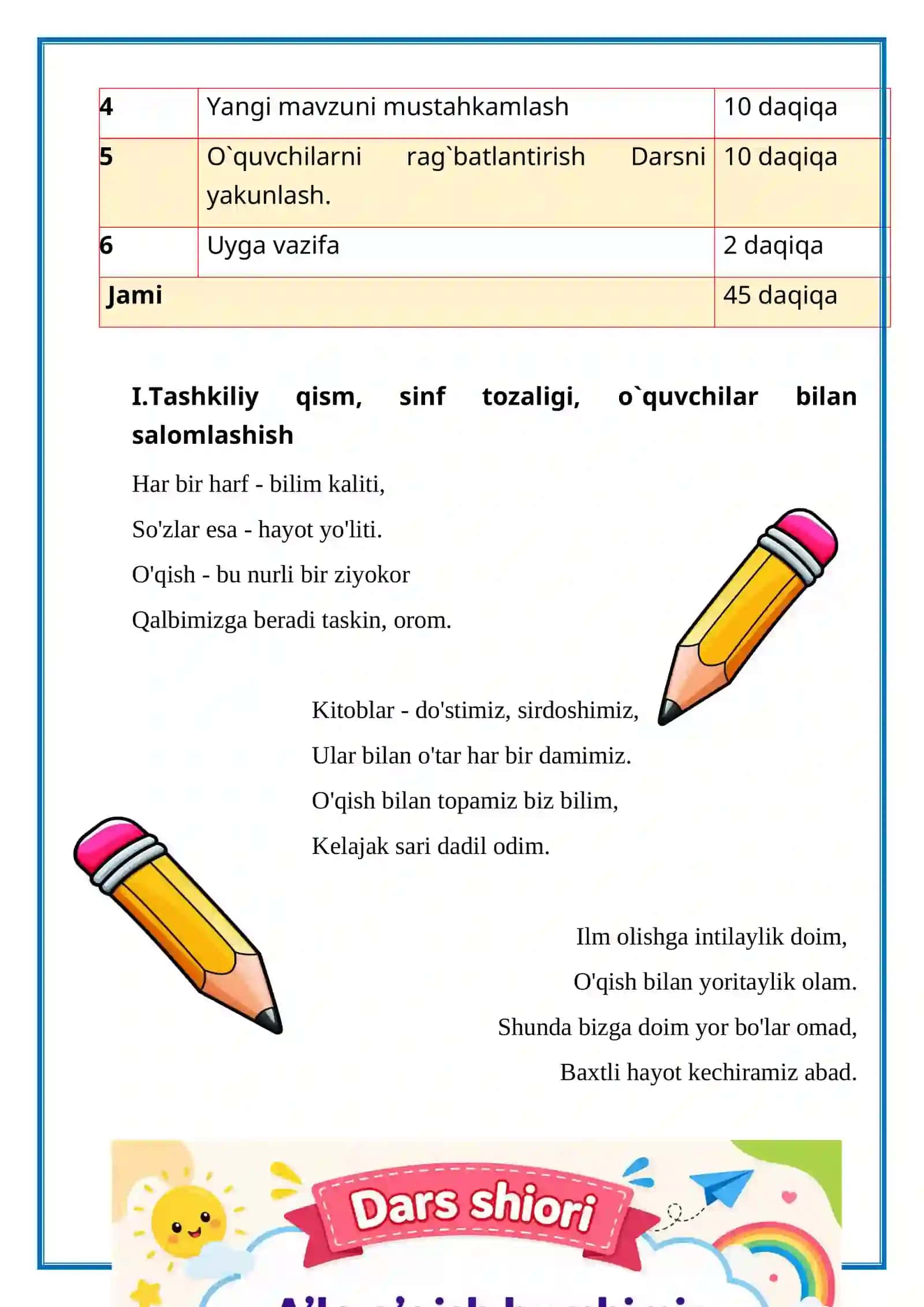 2-sinf. O'qish fanidan "Do’st har vaqtda qo’llaydi" mavzusida ochiq dars ishlanmasi 3
