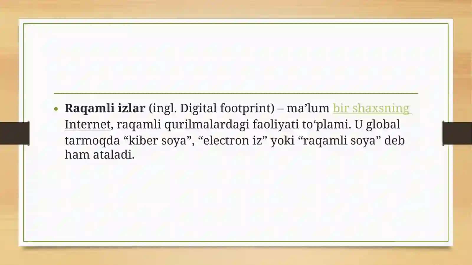 Raqamli izlar va ularning turlari 3
