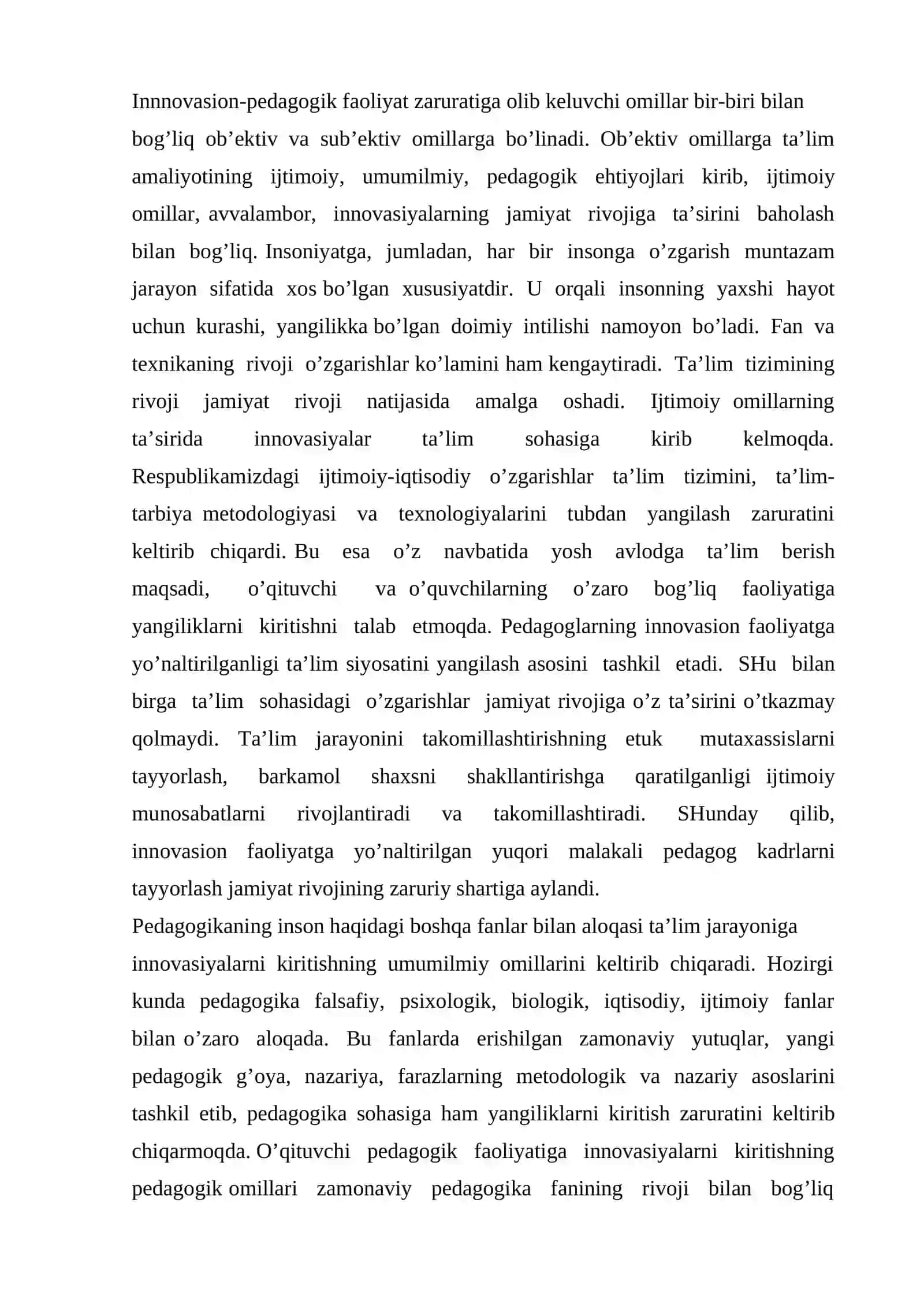 Yangilik va uning turlari. Innovatsiya va uning turli tasniflari 3