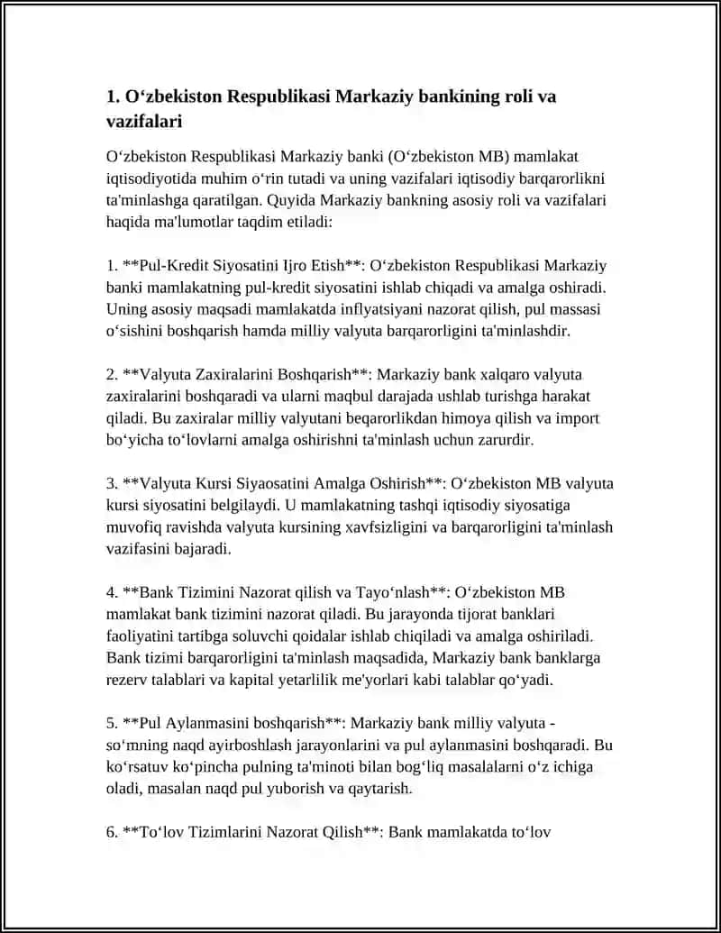 O'ZBEKISTON RESPUBLIKASI BANK TIZIMI 3