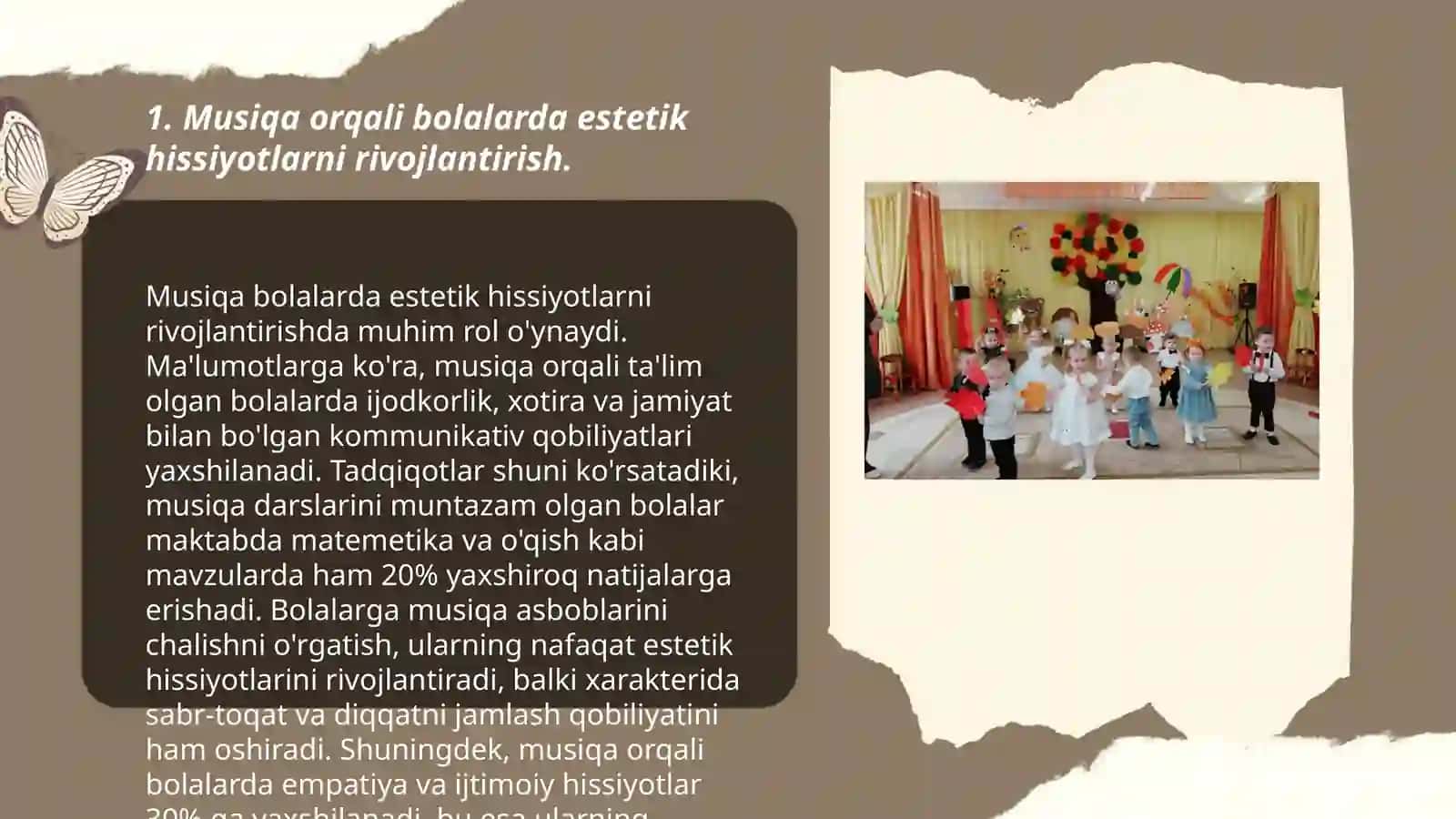 Maktabgacha yoshdagi bolalarga estetik tarbiya berishda musiqaning oʻrni 3