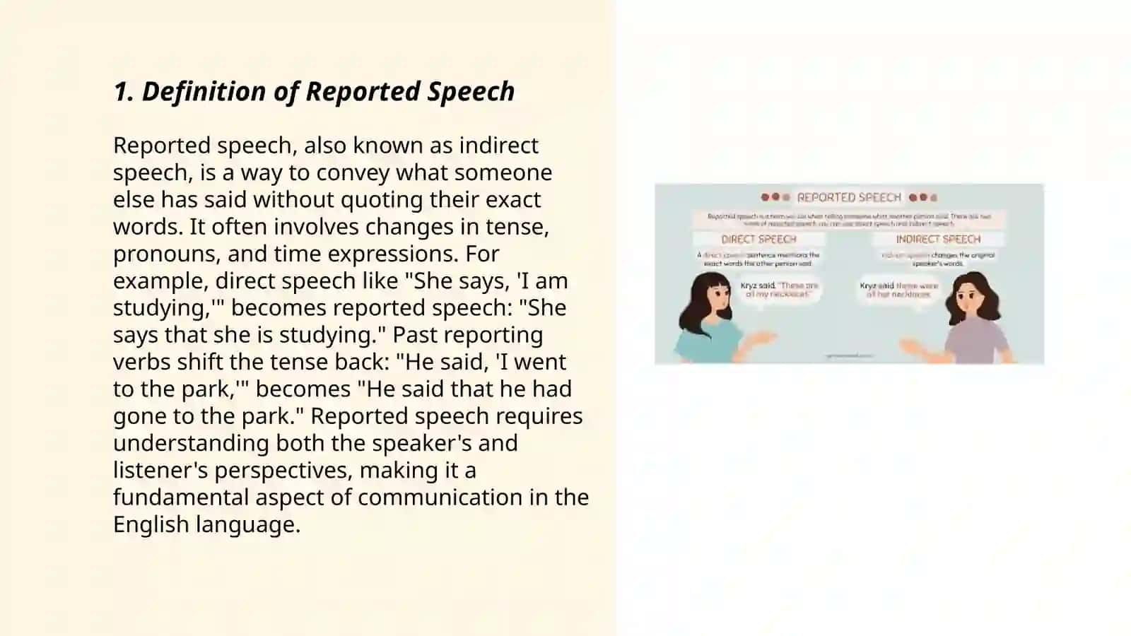 Reported speech 3