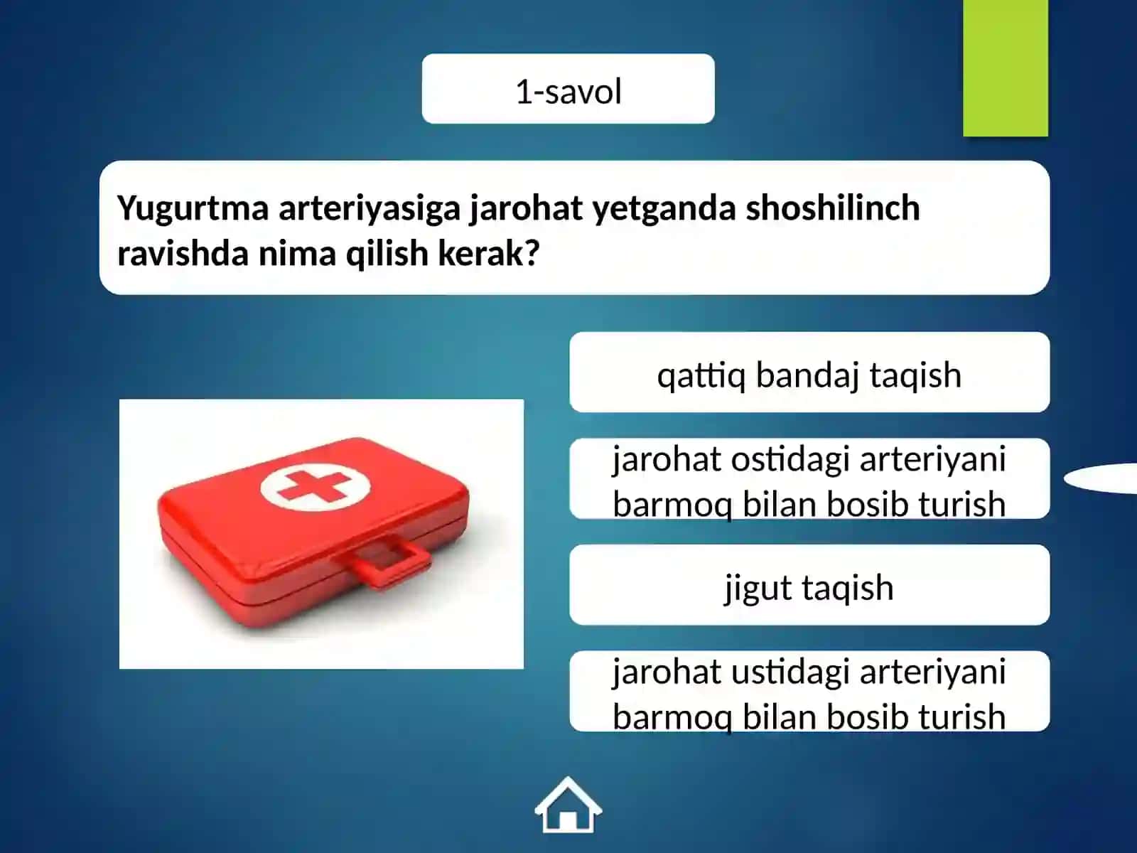 Kechiktirib bo'lmaydigan holatlarda birinchi tibbiy yordam 3