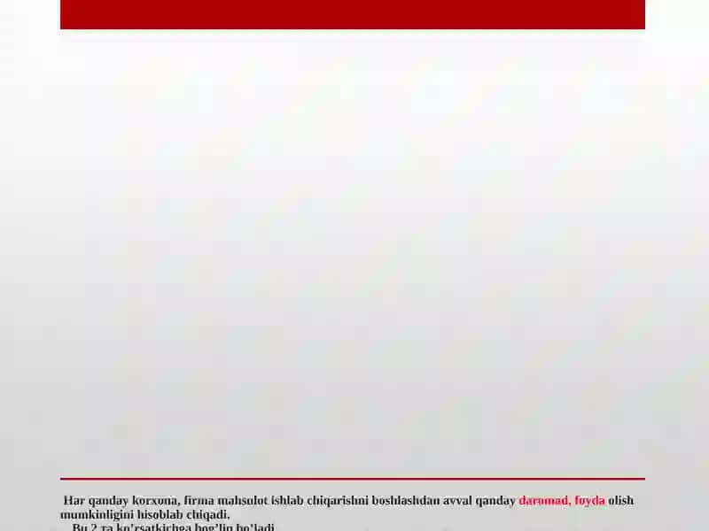 ИШЛАБЧИҚАРИШ ХАРАЖАТЛАРИ 3