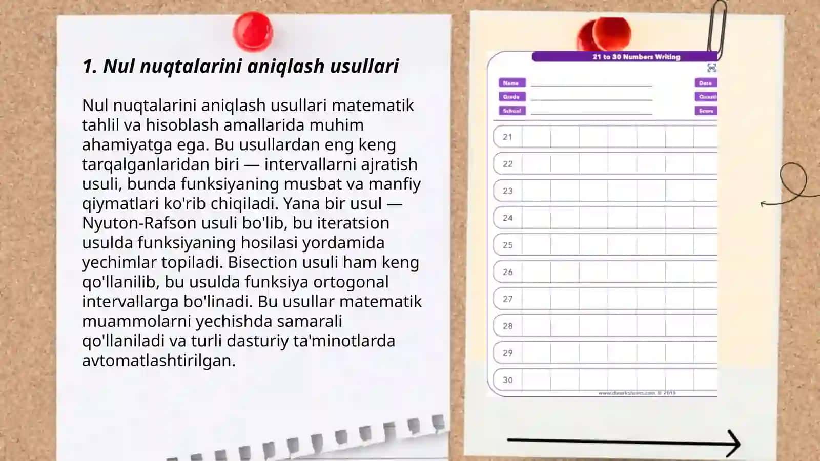 Nul nuqtalarini topish 3