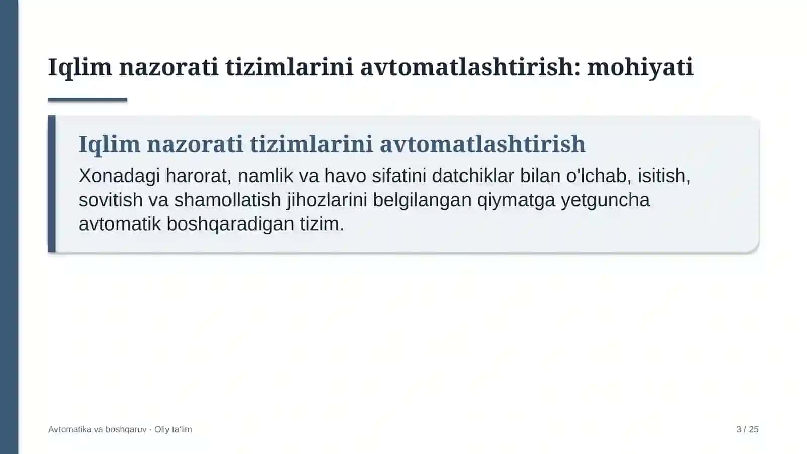 Iqlim nazorati tizimlarini avtomatlashtirish 3