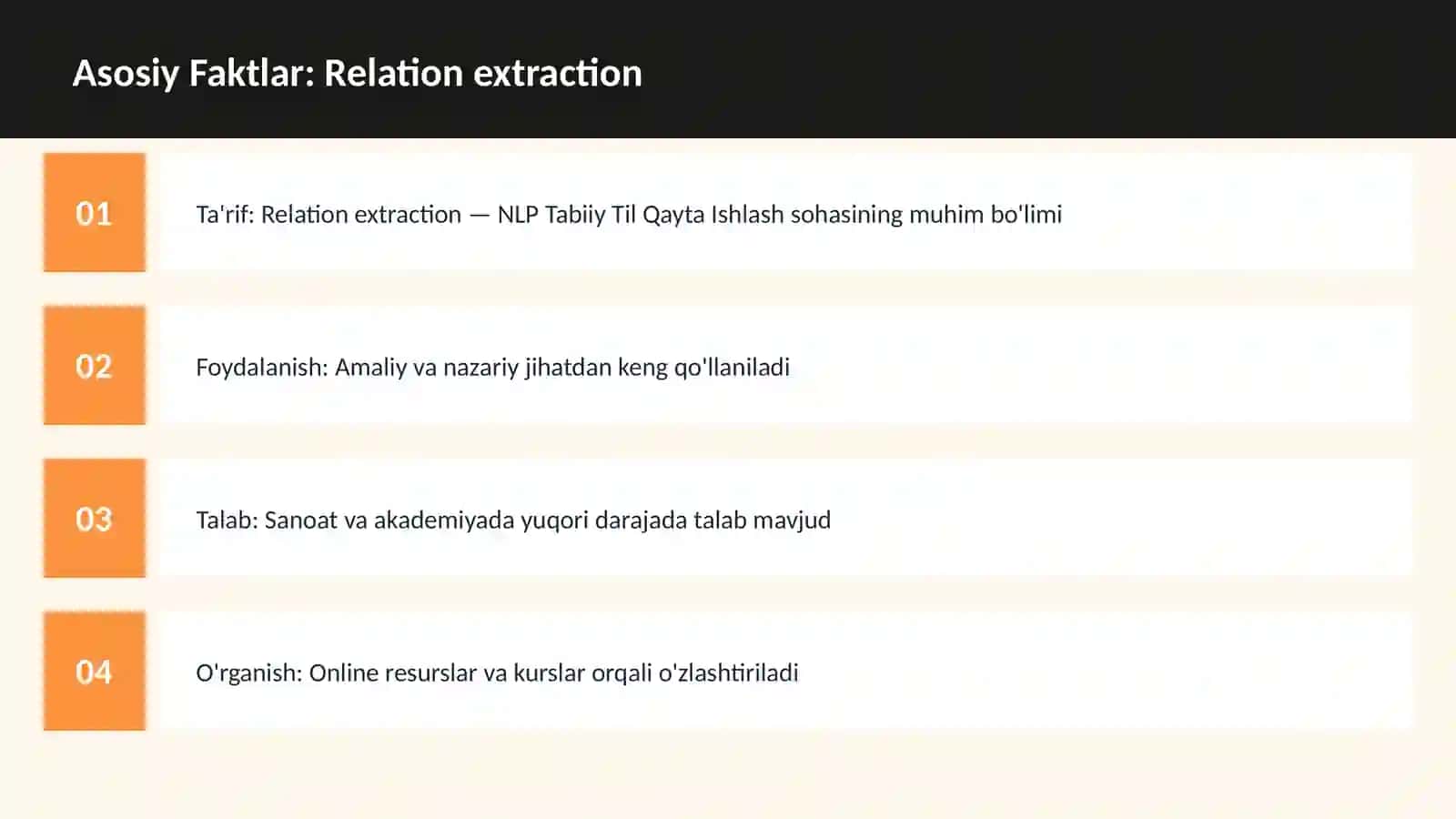Relation extraction 3