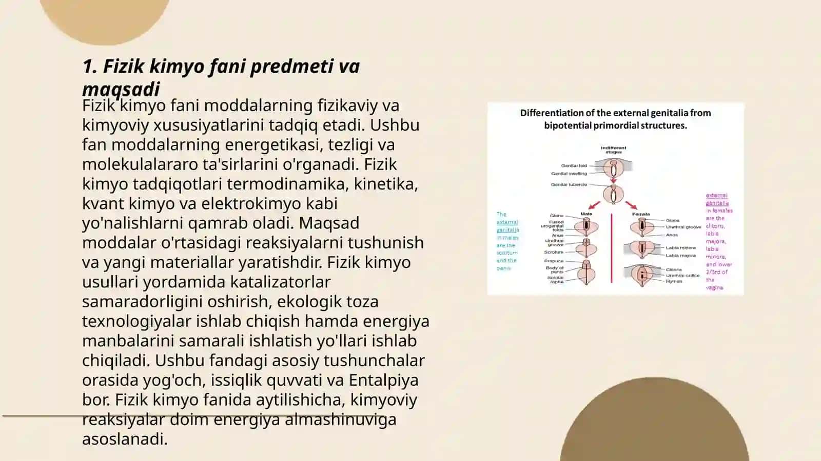 Fizik kimyo fani predmeti, tarixi va uni Oʻzbekistonda rivojlanishi 3