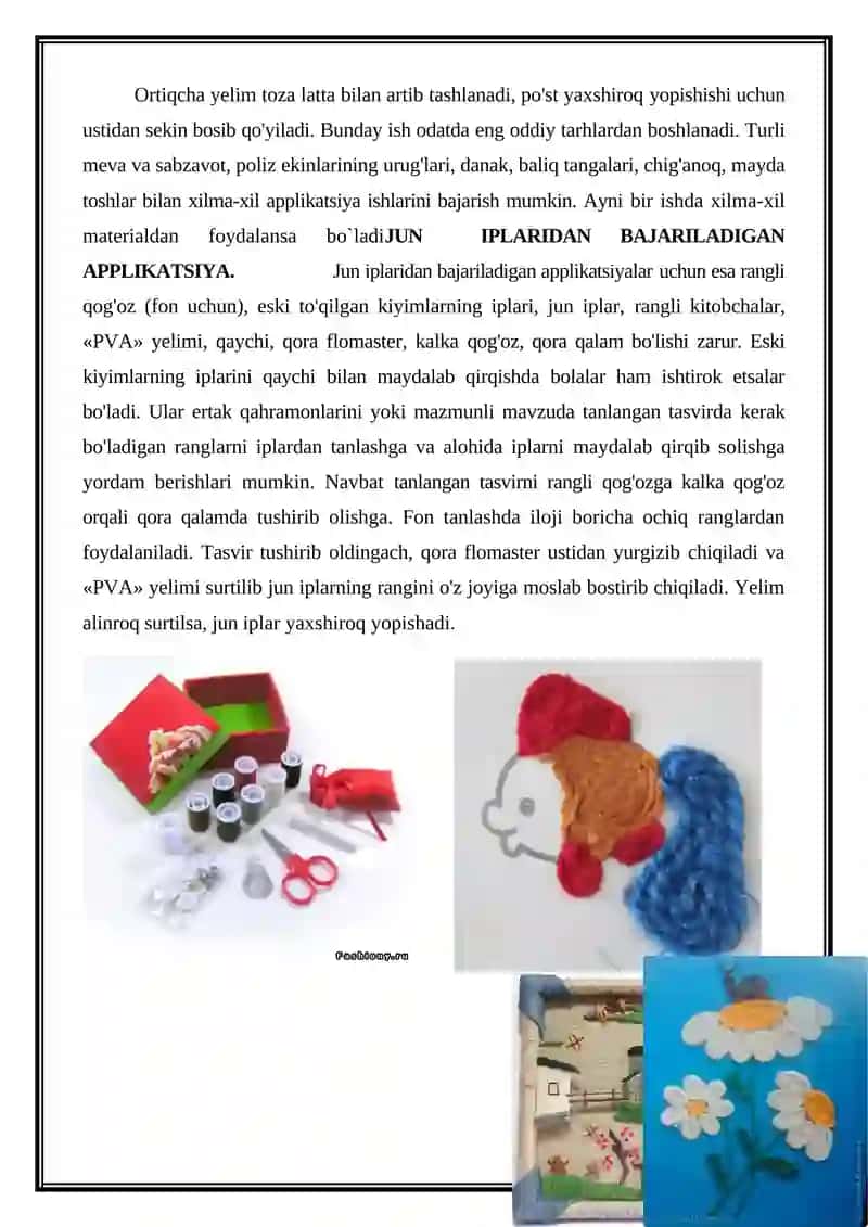 Maktabgacha Ta'lim Muasasalarida Tabiy va Tashlandiq Materiallar Bilan Ishlash 3