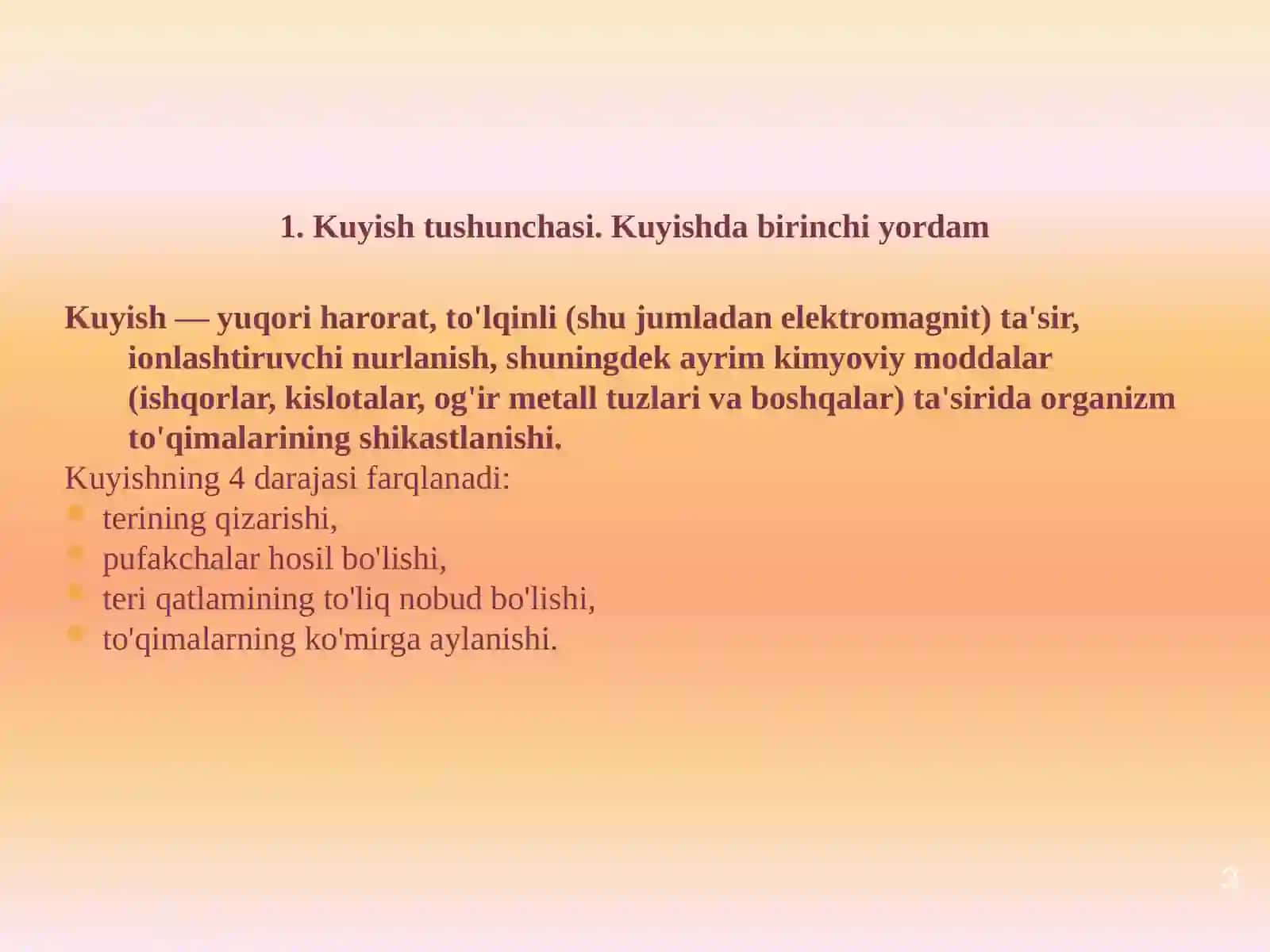 Kuyish va sovuq urishida birinchi yordam 3