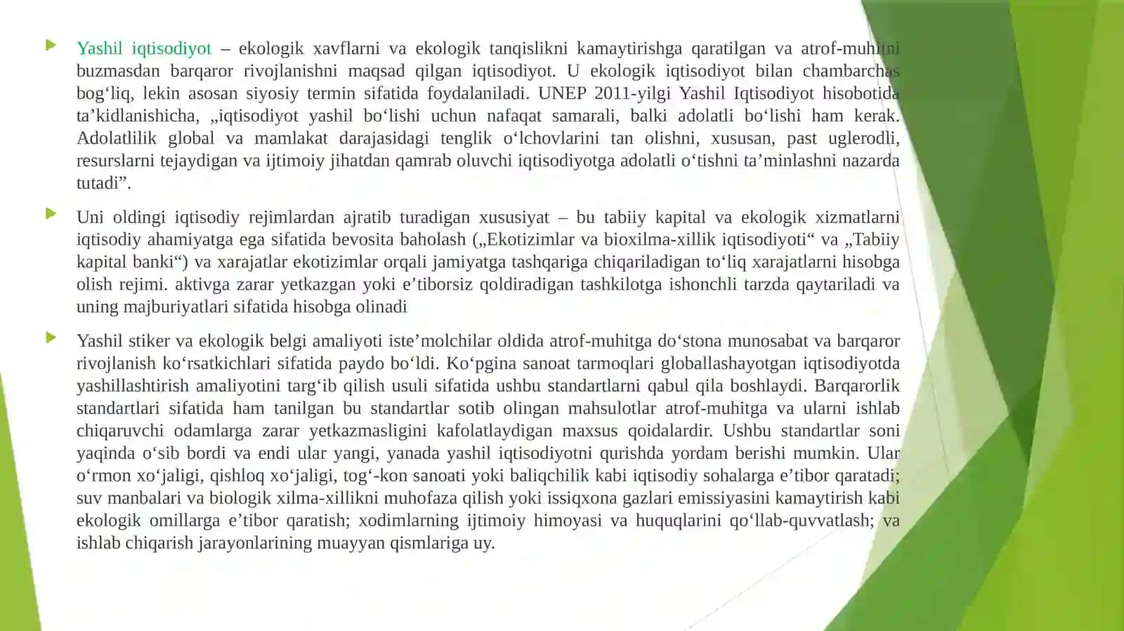 Yashil iqtisodiyot tushunchasining biotexnologiya bilan uzviy bog‘liqligini tahlil qilish 3