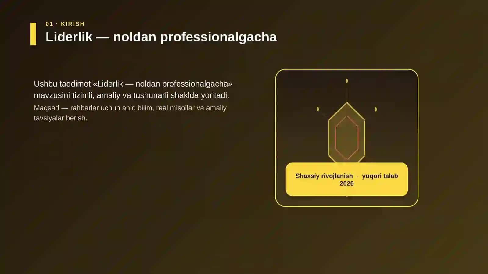 Liderlik — noldan professionalgacha 3