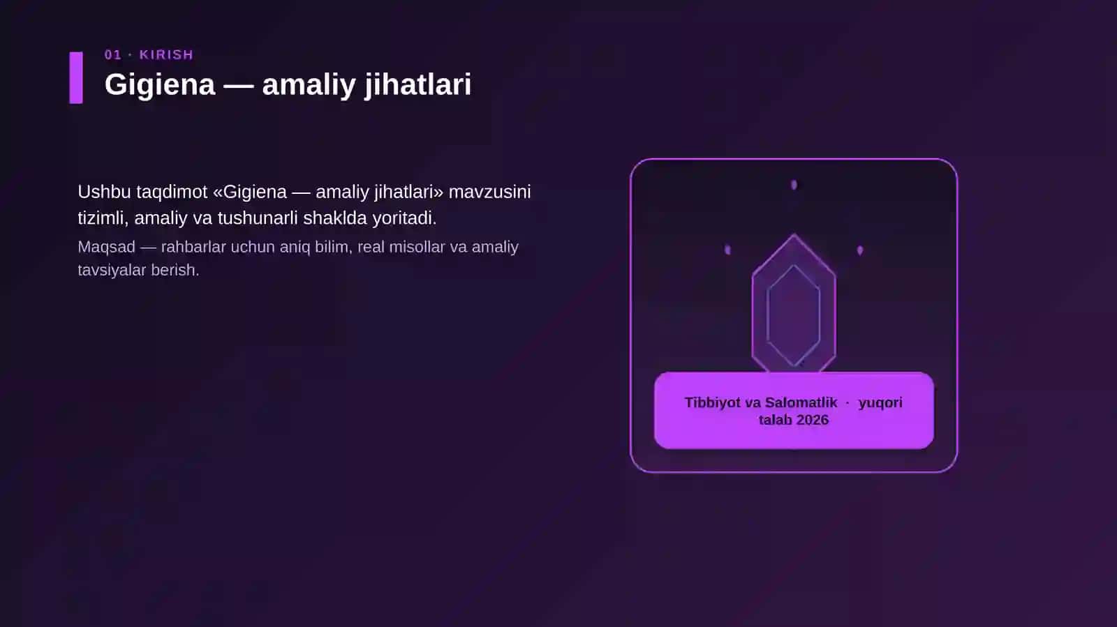 Gigiena — amaliy jihatlari 3