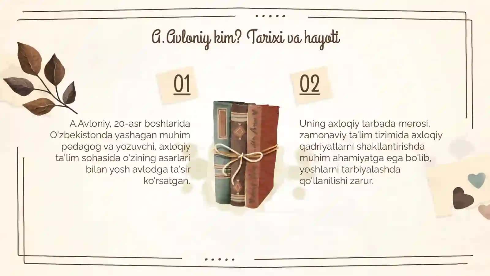 Axloqiy tarbiya jarayonida A.Avloniy merosidan foydalanish 3