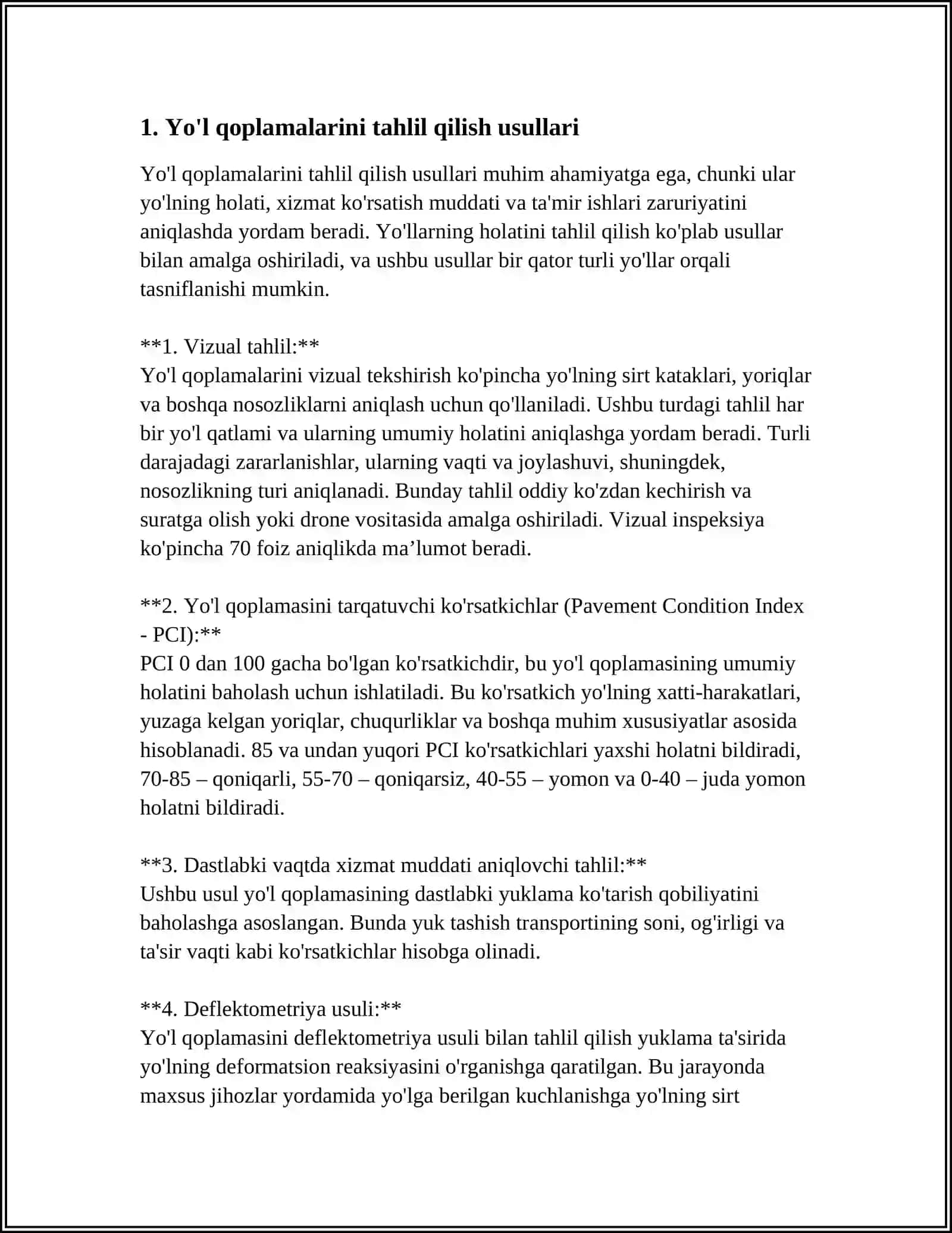 AVTOMOBIL YOʻLLARINI REKONSTRUKSIYA QILISHDAGI QIDIRUV ISHLARI 3