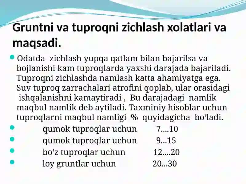 Zichlagichlar ishunumdorligi 3