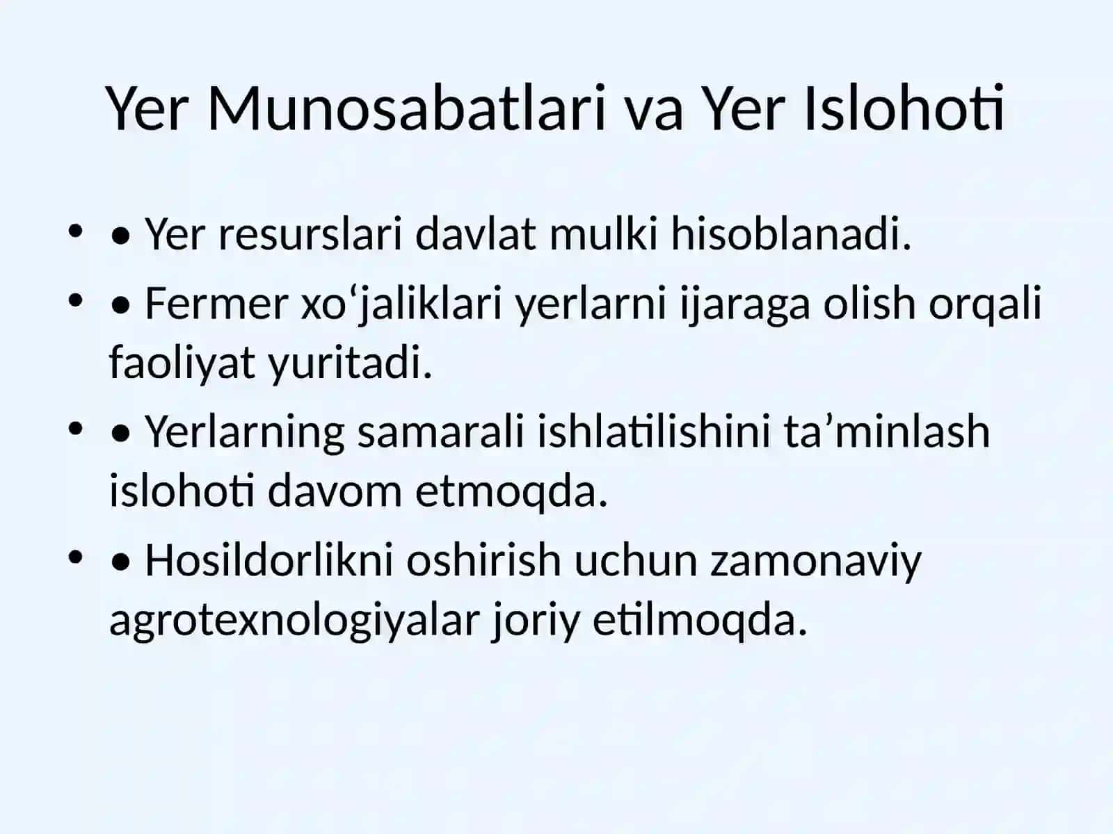 Agrar Munosabatlar: Taʼrifi va Mazmuni 3