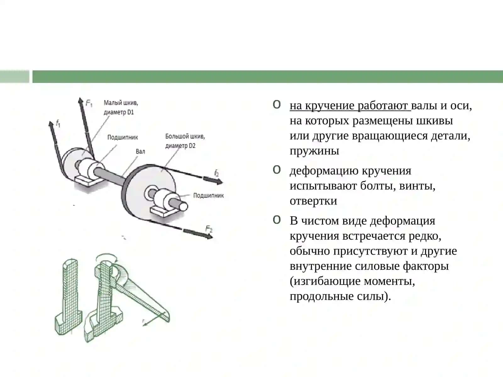 При кручение валов определение крутящих моментов и построение их эпюры 3