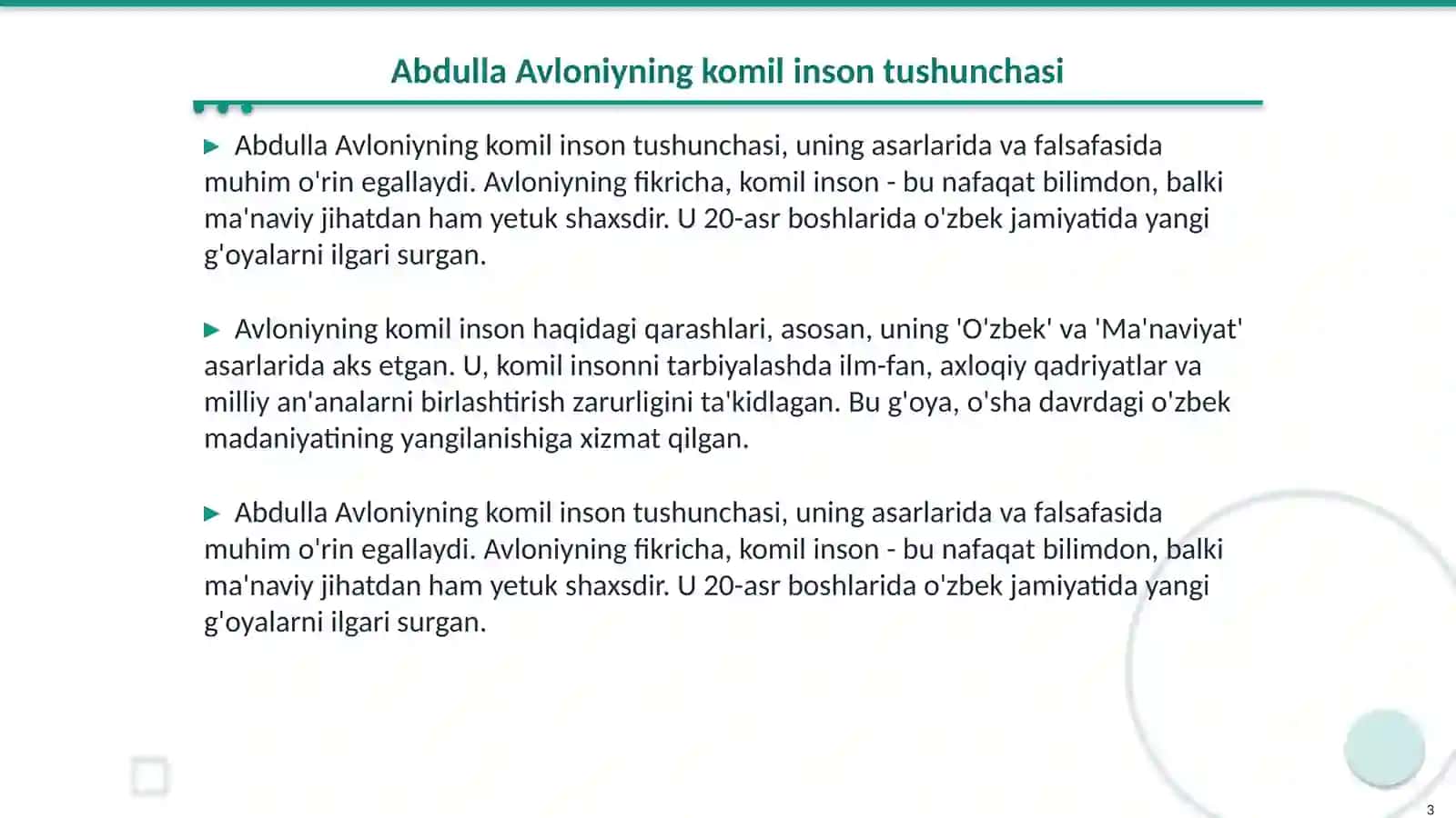 Abdulla Avloniyning komil inson haqidagi qarashlari 3