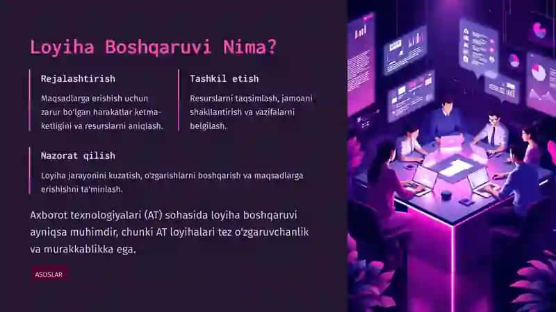 Loyiha Boshqaruvi: Konsepsiyadan Boshlashgacha 3
