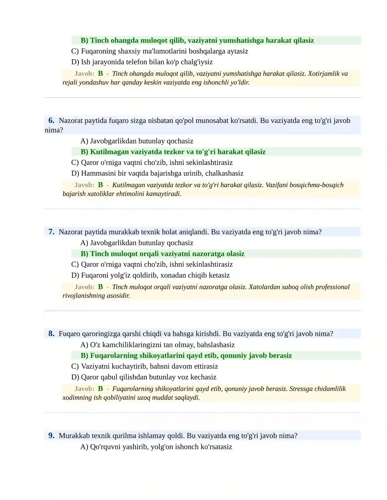 BOJXONA XIZMATIGA ISHGA KIRISH PSIXOLOGIK SINOV Testlari 3