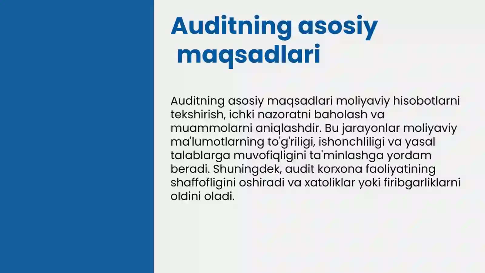 Auditning asosiy maqsadlari va prinsiplari 3