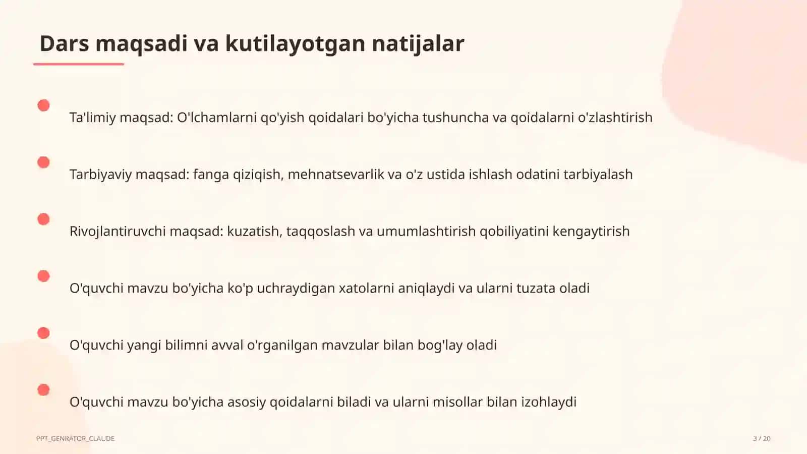 O'lchamlarni qo'yish qoidalari (8-sinf) 3