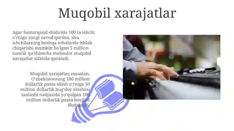 Ishlab chiqarish imkoniyatlari va uning ahamiyati 3