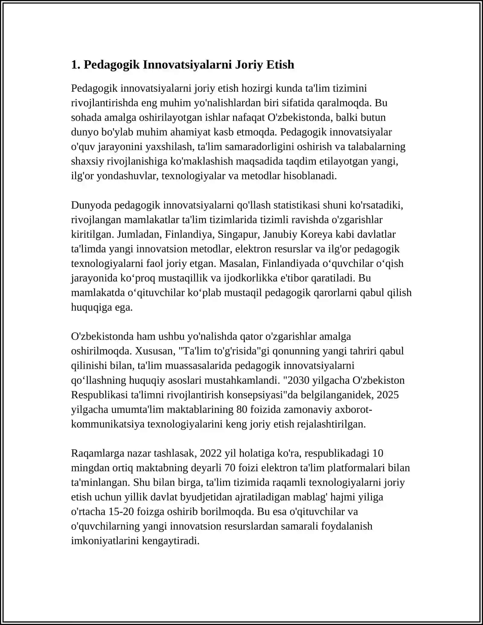 BOSHLANG'ICH TA'LIMNING SIFAT VA SAMARADORLIGINI OSHIRISHNING USTUVOR PRINSIPLARI 3